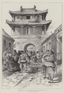 The Situation in China, Western Entrance-Gate to Tsimo, Kiao-Chau by Melton Prior