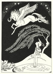 Downward came Pegasus, in wide sweeping circles