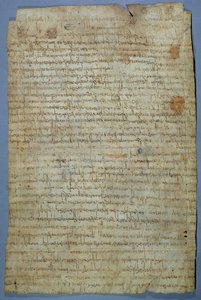 Document written by Wadomir (Uuademir) and his wife, Ercamberta, c.690-691 by Merovingian