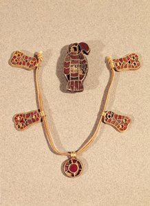 Eagle-shaped Brooch and a Necklace by Merovingian