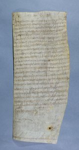 Privilege of Clovis III (682-695) granted to the Abbey of Saint-Denis, 691 by Merovingian