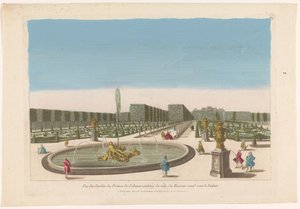 View of the Fountain in the Garden of Palais Schwarzenberg near Vienna by Mesard