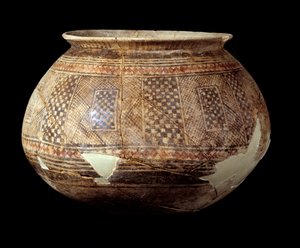 Vase with Geometric Decor of the Style of Halaf by Mesopotamian Mesopotamian