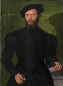 Portrait of a Gentleman Aged 27 by Mesteren fra 1540