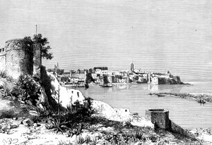 Rabat and the Mouth of the Bu-Regrag River, Morocco by Meunier