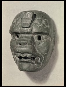 Feline mask of a man, from Oaxaca, Pre-Columbian