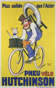 Poster Advertising Hutchinson Bicycle Tyres