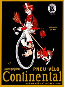 Advertising poster for Continental tires