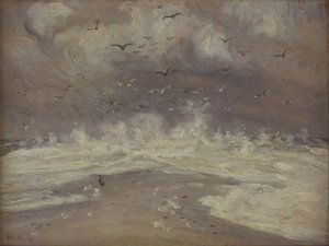 Surf at the North Coast of Jutland by Michael Ancher