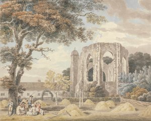 The Chapel of the Greyfriars Monastery, Winchester by Michael Angelo Rooker