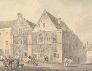 The Market Square, Bury St. Edmunds by Michael Angelo Rooker