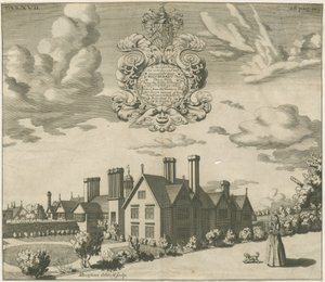 Blithfield Hall: engraving