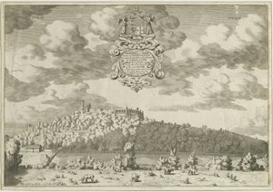 Dudley Castle (engraving) by Michael Burghers