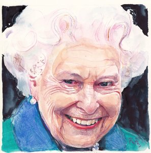 Elizabeth II Queen of England by Michael Frith