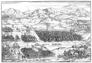 German Mercenaries on the March by Michael Ostendorfer