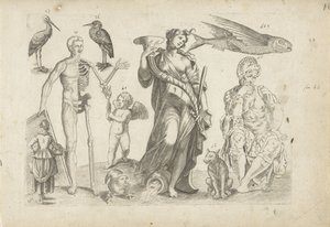 Study Sheet with Drawing Examples: Animals and Various Figures by Michael Snijders
