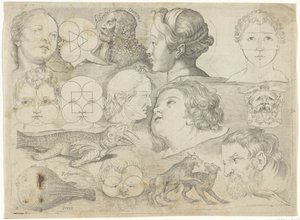 Study Sheet with Drawing Examples: Figures, Animals, etc. by Michael Snijders