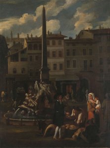 Market Scene in Rome by Michael Sweerts