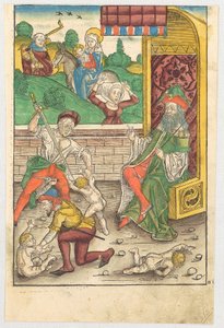 Massacre of the Innocents [Foreground] and Flight into Egypt [Background]