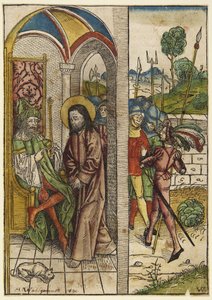 Christ before Pilate (Der Schatzbehalter, Figure 63) by Michael Wolgemut