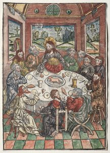 The Last Supper, from Der Schatzbehalter by Michael Wolgemut