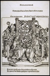 Meeting between Pope Pius II and Frederick III, Emperor of Germany by Michael Wolgemut