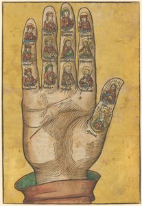 Right Hand of the Credo Hands with Portraits of Saints