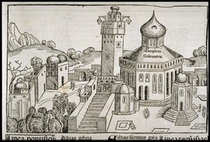 Templum Salomonie from the Schedels Chronicle of the World by Michael Wolgemut