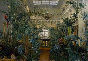 Winter garden in Winter Palace at St Petersburg