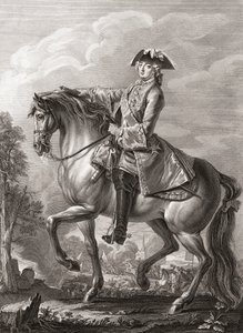 King Louis XV of France, Equestrian Portrait by Michel Aubert