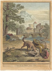 The Donkey and the Dog by Michel Aubert