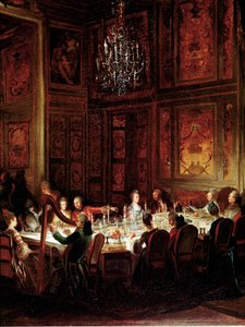 Dinner of Prince Louis Francois de Conti, Palace of the Temple (detail)