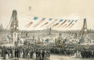 Fete de la Concorde, Paris by Michel C. and Gaildrau Jules (1816 98) Fichot