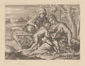 Mary and Child with St. Anne by Michel Corneille (II)