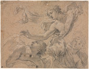 Studies of Angels recto, Panthea before Cyrus verso, 1655-1660
