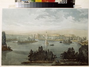 View of Tsarkoye Selo. The Chesme Column by Michel Francois Damam Demartrait
