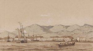 Port of Spain, from the Harbour by Michel Jean Cazabon