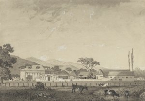 Residence at Orange Grove Estate, Tacarigua by Michel Jean Cazabon