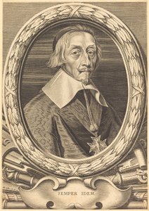 Armand Jean du Plessis, Cardinal Richelieu by Michel Lasne