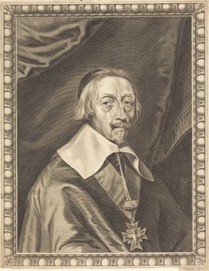 Armand Jean du Plessis, Cardinal Richelieu by Michel Lasne