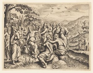 Sermon on the Mount by Michel Lasne