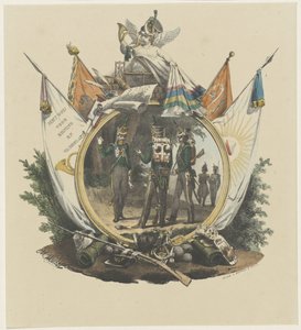 Medallion with Volunteer Hunters of the Utrecht University, 1830