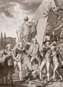 Michel Picquenot. Allegories of Philosophy and Patriotism, winners upon the demon of prejudices by Michel Picquenot