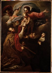 Virgin and Child, Saint Francois de Salles and Saint Jeanne de Chantal