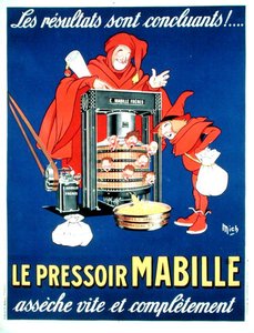 Poster satirising the new taxes by Michel called Mich Liebeaux