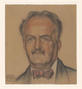 Portrait of Richard Nicolaus Roland Holst by Michel de Klerk