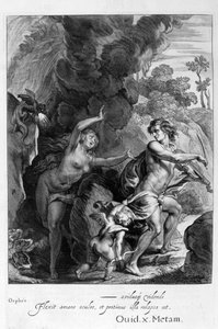 Orpheus, Leading Eurydice Out of Hell, Looks Back Upon Her and Loses Her Forever, 1655