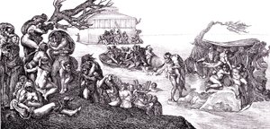 The Flood by Michelangelo (after) Buonarroti