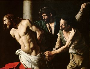 The Flagellation of Christ by Michelangelo (attr. to) Caravaggio