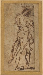 Two Nudes Fighting